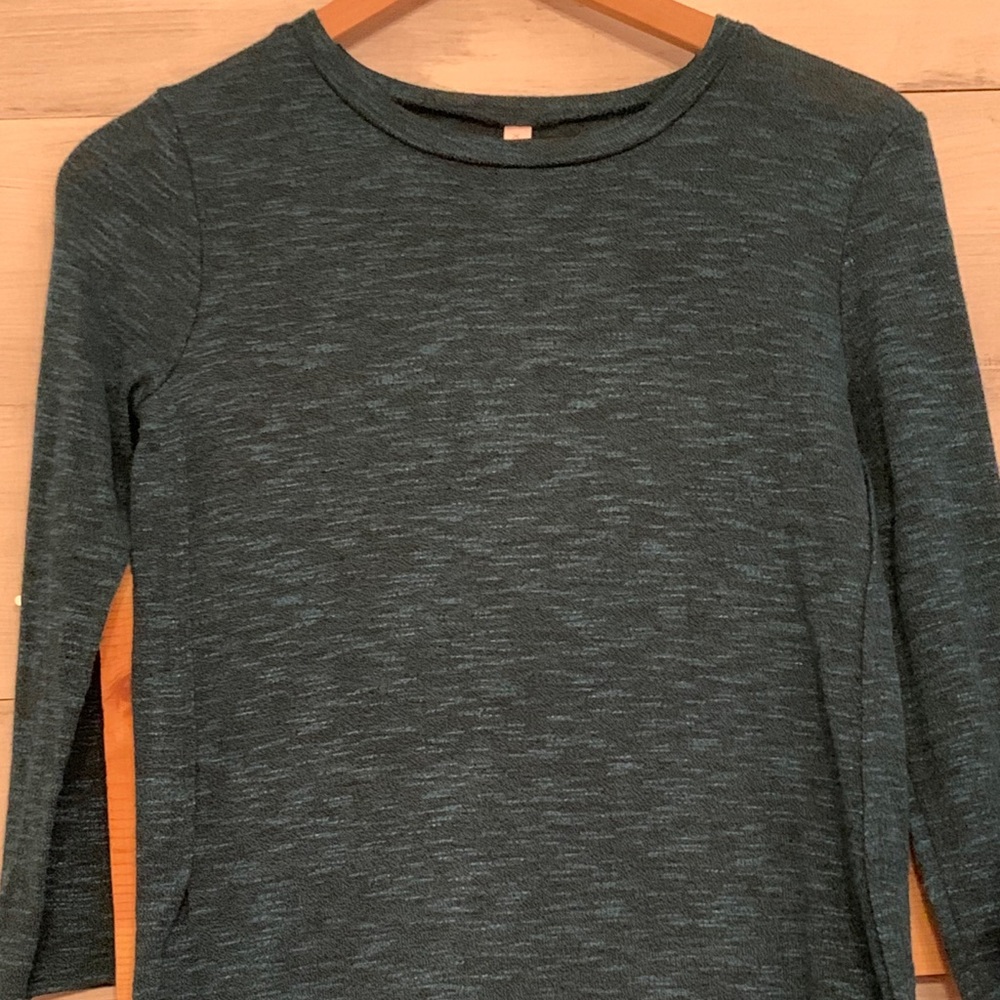 Heather green tunic girls large